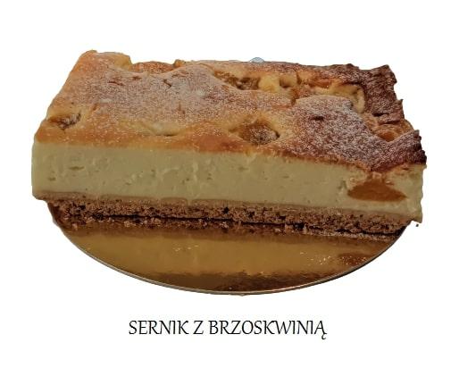 Sernik z brzoskwinia